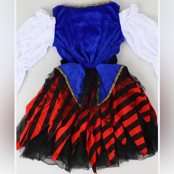 Halloween Girls Pirate Cosplay Pirate Costume with pirate hat - Picture 3 of 7